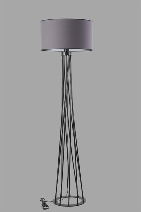 Opviq Lámpara de Pie Industrial Gris Oscuro Opviq Lámpara de Pie Industrial Gris Oscuro